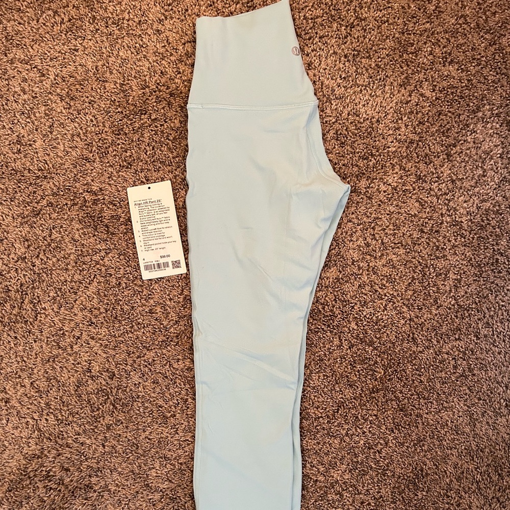 Icing blue lululemon Align HR pant 25”